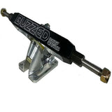 Buzzed Precision Trucks: Beefcake V3 186mm 47 degree Black (with holes) Trucks- Edge Boardshop