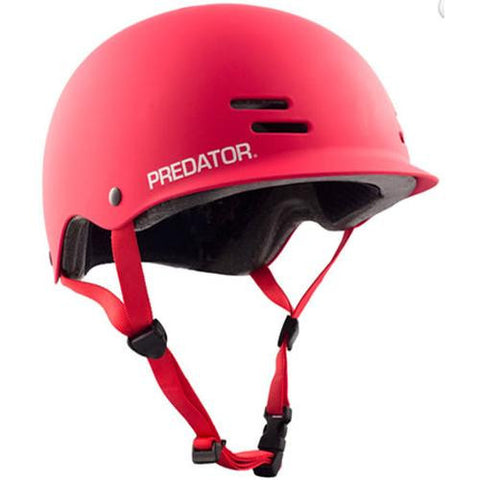 Predator Helmet: FR7 Certified Half Shell Red Helmets Half Shell- Edge Boardshop