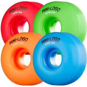 Mini Logo Skateboard Wheels: 54mm 101a Multi Color Set  SALE Wheels- Edge Boardshop