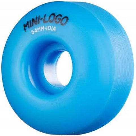 Mini Logo Skateboard Wheels: 54mm 101a Blue Set Wheels- Edge Boardshop