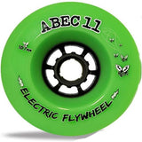 ABEC11 Longboard Wheels: Electric Flywheels 107mm 77a Green Wheels- Edge Boardshop