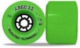 ABEC11 Longboard Wheels: Electric Flywheels 107mm 77a Green Wheels- Edge Boardshop