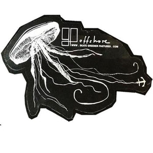 Greener Pastures Sticker: Offshore Sticker Jellyfish Stickers- Edge Boardshop