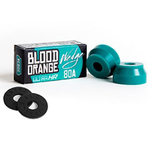 Blood Orange Bushings: Ultra HR Wedge 80a Aqua Set Bushings- Edge Boardshop