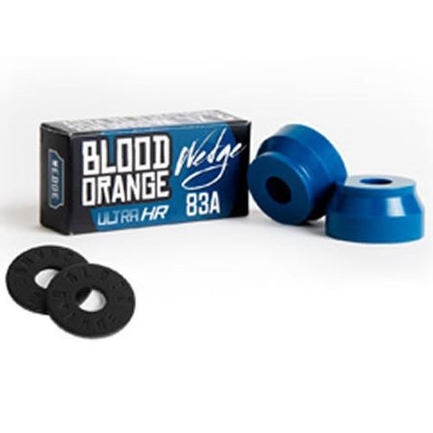 Blood Orange Bushings: Ultra HR Wedge 83a Blue Set Bushings- Edge Boardshop