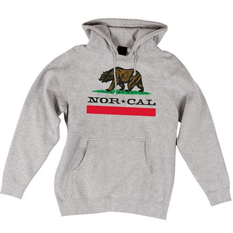 Nor Cal Sweatshirt: Nor Cal Republic Pullover Hoody Grey Sweatshirts- Edge Boardshop