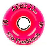 ABEC11 Longboard Wheels: Flashbacks 70mm 78a Pink Wheels- Edge Boardshop