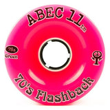 ABEC11 Longboard Wheels: Flashbacks 70mm 78a Pink Wheels- Edge Boardshop