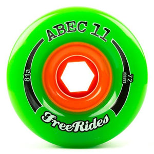 ABEC11 Longboard Wheels: Freerides Offset 72mm 81a Wheels- Edge Boardshop