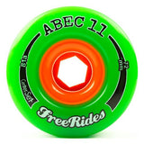 ABEC11 Longboard Wheels: Freerides Centerset 72mm 81a Wheels- Edge Boardshop