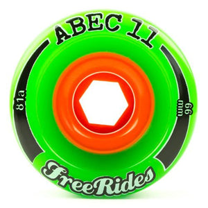 ABEC11 Longboard Wheels: Freerides 66mm 81a Wheels- Edge Boardshop