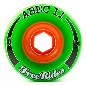 ABEC11 Longboard Wheels: Freerides 66mm 84a Wheels- Edge Boardshop