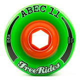 ABEC11 Longboard Wheels: Freerides 66mm 84a Wheels- Edge Boardshop
