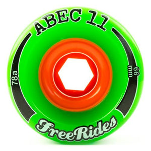 ABEC11 Longboard Wheels: Freerides 66mm 78a Wheels- Edge Boardshop