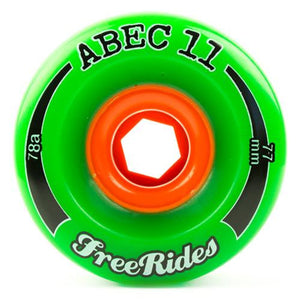 ABEC11 Longboard Wheels: Freerides 77mm 78a Wheels- Edge Boardshop