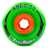 ABEC11 Longboard Wheels: Freerides 77mm 78a Wheels- Edge Boardshop