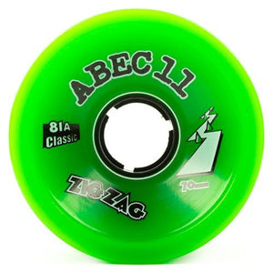 ABEC11 Longboard Wheels: ZigZags Classic 70mm 81a Wheels- Edge Boardshop