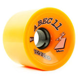 ABEC11 Longboard Wheels: ZigZags Reflex 66mm 86a Orange Wheels- Edge Boardshop