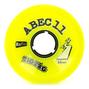 ABEC11 Longboard Wheels: ZigZags Reflex 66mm 83a Lemon Wheels- Edge Boardshop