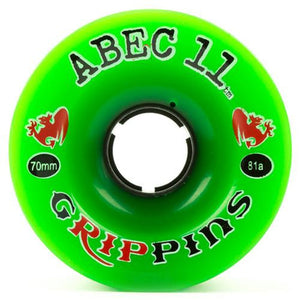 ABEC11 Longboard Wheels: Grippins 70mm 81a Wheels- Edge Boardshop