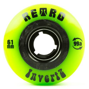 Retro Skateboard Wheels: Invertz 61mm 99a Wheels- Edge Boardshop