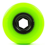 Retro Longboard Wheels: Freerides 72mm 80a Lime Wheels- Edge Boardshop