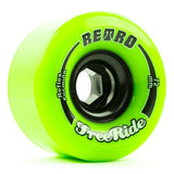 Retro Longboard Wheels: Freerides 72mm 80a Lime Wheels- Edge Boardshop