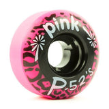 Pink Longboard Wheels:  P-52's 52mm 96a Wheels- Edge Boardshop