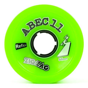 ABEC11 Longboard Wheels: ZigZags Reflex 66mm 80a Wheels- Edge Boardshop