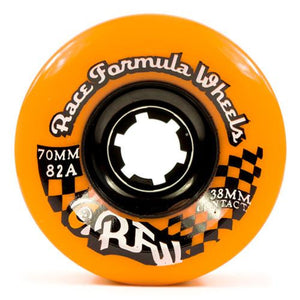 Sector 9 Longboard Wheels: RFW 70mm 82a Orange Round Lip