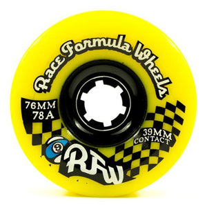 Sector 9 Longboard Wheels: RFW 76mm 78a Yellow Round Lip