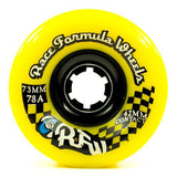 Sector 9 Longboard Wheels: RFW 73mm 78a Yellow Round Lip