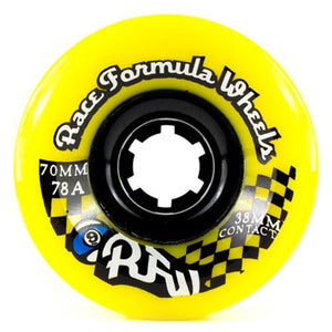 Sector 9 Longboard Wheels: RFW 70mm 78a Yellow Round Lip