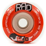 RAD Wheels: Glide 70mm 80a Round Lip Red Wheels- Edge Boardshop