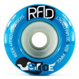 RAD Wheels: Glide 70mm 82a Round Lip Blue Wheels- Edge Boardshop