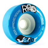 RAD Wheels: Glide 70mm 82a Round Lip Blue Wheels- Edge Boardshop