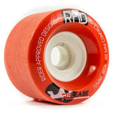 RAD Wheels: Release Freeride 72mm 80a Round Lip Red Wheels- Edge Boardshop