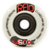 RAD Wheels: Glide 70mm 78a Round Lip White Wheels- Edge Boardshop