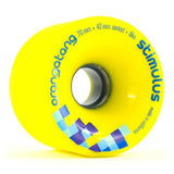 Orangatang Longboard Wheels: Stimulus 70mm 86a Yellow Wheels- Edge Boardshop