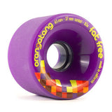 Orangatang Longboard Wheels: Fat Free 65mm 83a Purple Wheels- Edge Boardshop