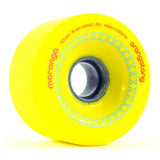 Orangatang Longboard Wheels: Moronga 72.5mm 86a Yellow Wheels- Edge Boardshop