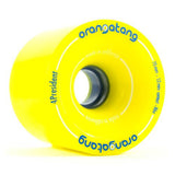 Orangatang Longboard Wheels: 4 President 70mm 86a Yellow Wheels- Edge Boardshop