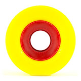 Orangatang Longboard Wheels: The Keanu 66mm 86a Yellow Wheels- Edge Boardshop