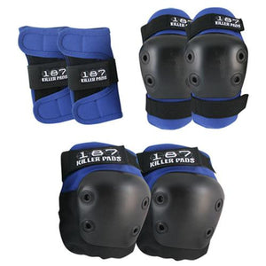 187 Killer Pads:  Junior Pad Set Knee Pads,Shin Pads,Wrist Guards- Edge Boardshop