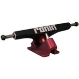 Ronin Trucks: Cast Black Hanger Red Base Plates Trucks- Edge Boardshop