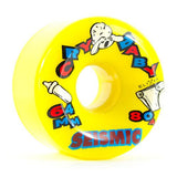 Seismic Longboard Wheels: Cry Baby 64mm 80a Yellow