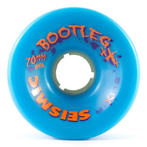 Seismic Longboard Wheels: Bootleg Freeride 70mm 84a Blue