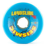 Seismic Longboard Wheels: Landslide Freeride 75mm 83a Blue