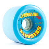 Seismic Longboard Wheels: Landslide Freeride 75mm 83a Blue