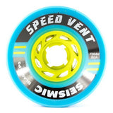 Seismic Longboard Wheels: Speed Vent 73mm 80a Blue